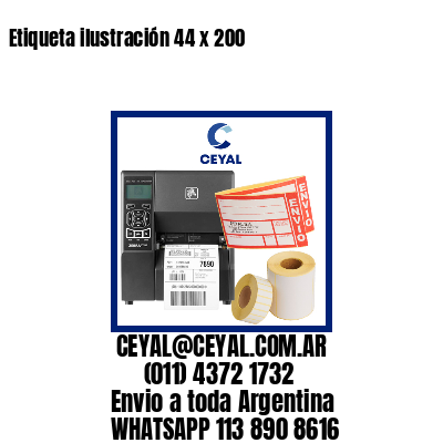 Etiqueta ilustración 44 x 200