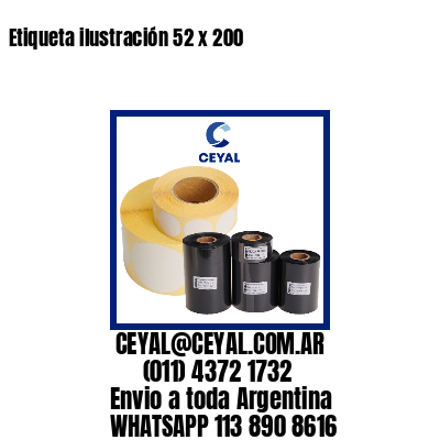 Etiqueta ilustración 52 x 200