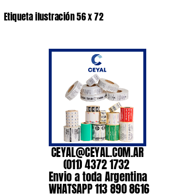 Etiqueta ilustración 56 x 72