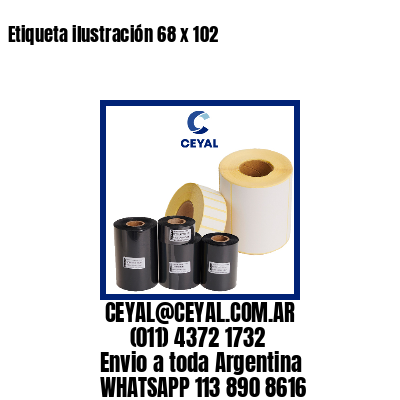 Etiqueta ilustración 68 x 102