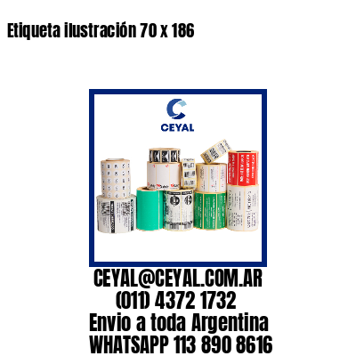 Etiqueta ilustración 70 x 186