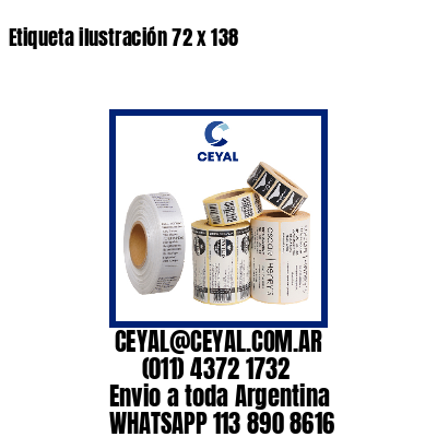 Etiqueta ilustración 72 x 138