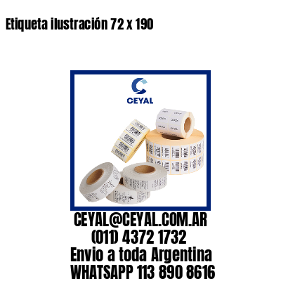 Etiqueta ilustración 72 x 190