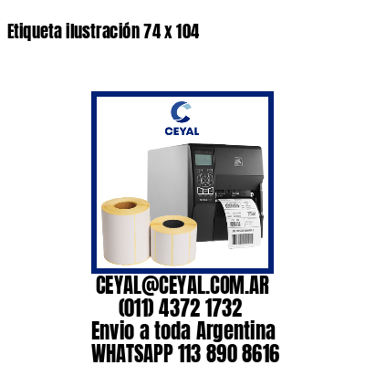 Etiqueta ilustración 74 x 104