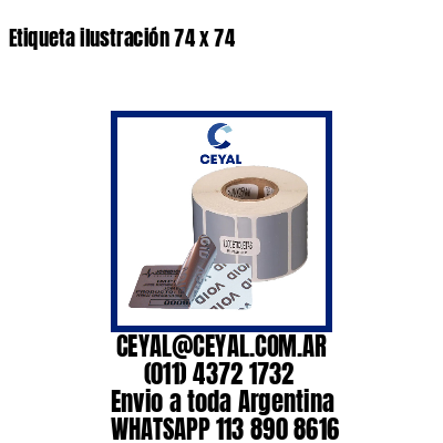 Etiqueta ilustración 74 x 74