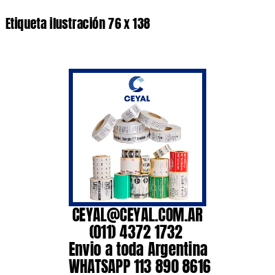 Etiqueta ilustración 76 x 138