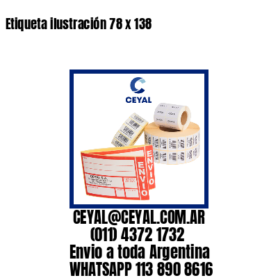 Etiqueta ilustración 78 x 138