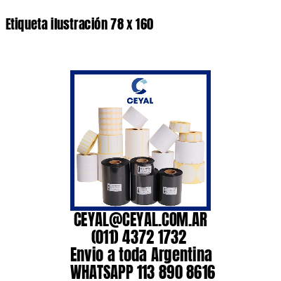 Etiqueta ilustración 78 x 160