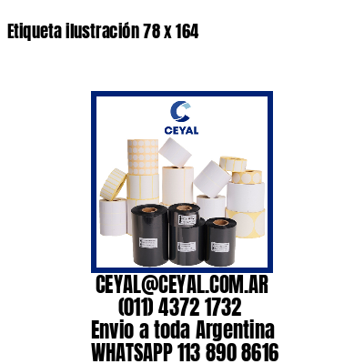Etiqueta ilustración 78 x 164