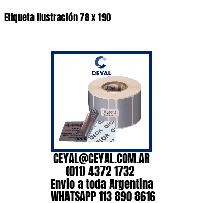 Etiqueta ilustración 78 x 190