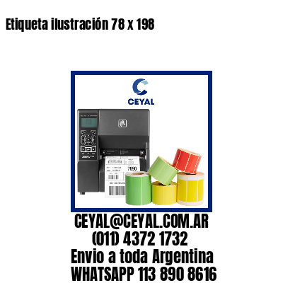 Etiqueta ilustración 78 x 198