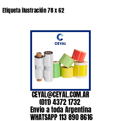Etiqueta ilustración 78 x 62