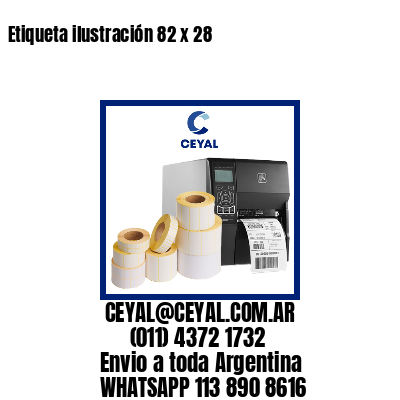 Etiqueta ilustración 82 x 28