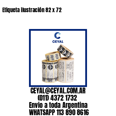 Etiqueta ilustración 82 x 72