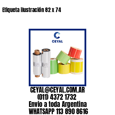 Etiqueta ilustración 82 x 74