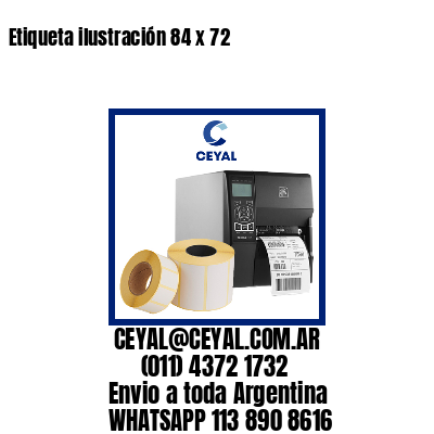 Etiqueta ilustración 84 x 72