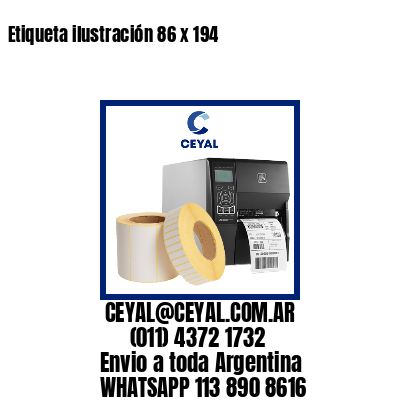 Etiqueta ilustración 86 x 194