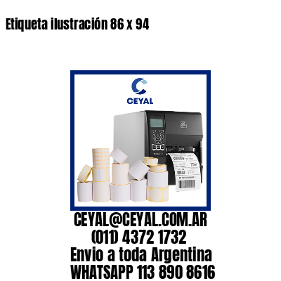 Etiqueta ilustración 86 x 94