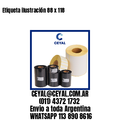 Etiqueta ilustración 88 x 118