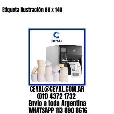 Etiqueta ilustración 88 x 140