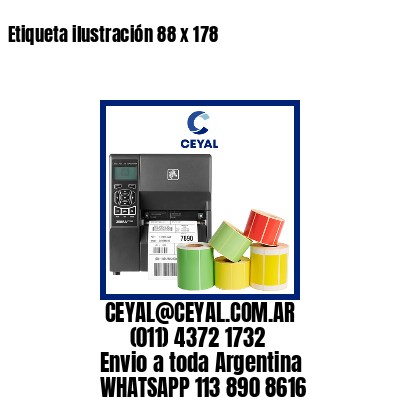 Etiqueta ilustración 88 x 178