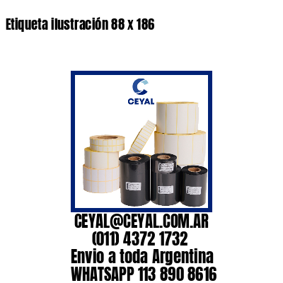 Etiqueta ilustración 88 x 186