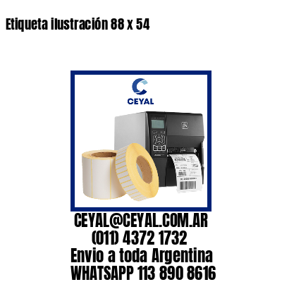 Etiqueta ilustración 88 x 54