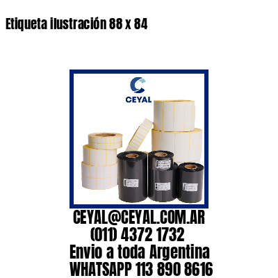 Etiqueta ilustración 88 x 84