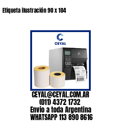 Etiqueta ilustración 90 x 104