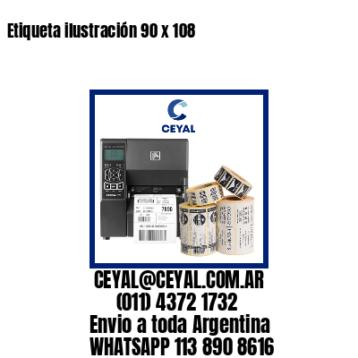Etiqueta ilustración 90 x 108