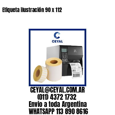 Etiqueta ilustración 90 x 112
