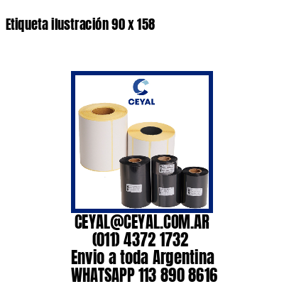 Etiqueta ilustración 90 x 158