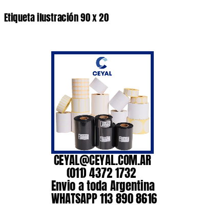 Etiqueta ilustración 90 x 20