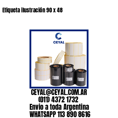 Etiqueta ilustración 90 x 48