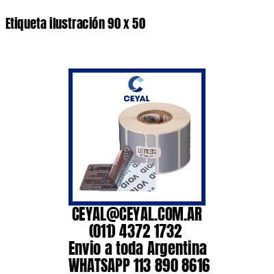 Etiqueta ilustración 90 x 50