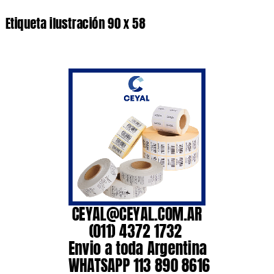 Etiqueta ilustración 90 x 58