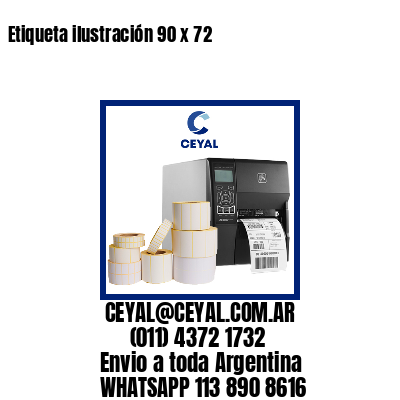 Etiqueta ilustración 90 x 72