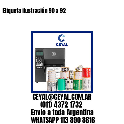 Etiqueta ilustración 90 x 92