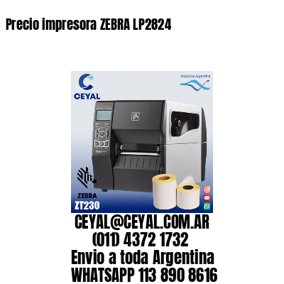 Precio impresora ZEBRA LP2824