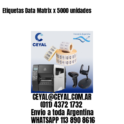 Etiquetas Data Matrix x 5000 unidades