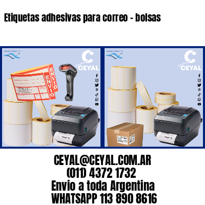 Etiquetas adhesivas para correo – bolsas