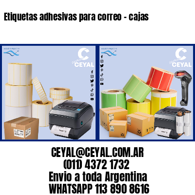 Etiquetas adhesivas para correo – cajas