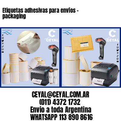 Etiquetas adhesivas para envíos – packaging