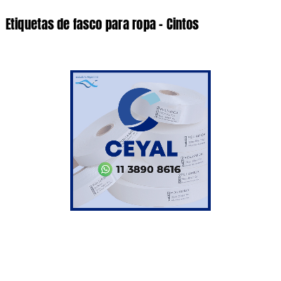 Etiquetas de fasco para ropa - Cintos