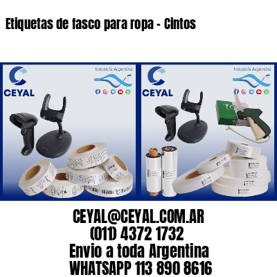 Etiquetas de fasco para ropa – Cintos