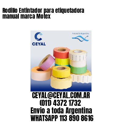 Rodillo Entintador para etiquetadora manual marca Motex