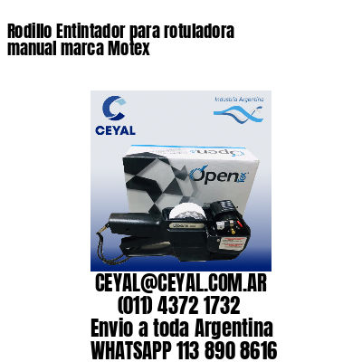 Rodillo Entintador para rotuladora manual marca Motex