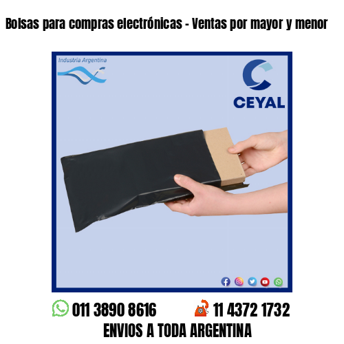 Bolsas para compras electrónicas – Ventas por mayor y menor