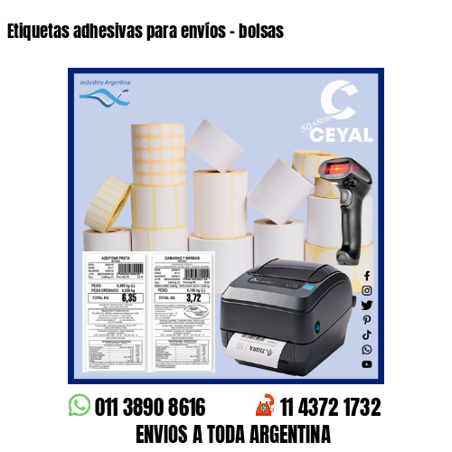 Etiquetas adhesivas para envíos – bolsas