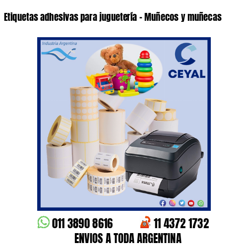 Etiquetas adhesivas para juguetería – Muñecos y muñecas